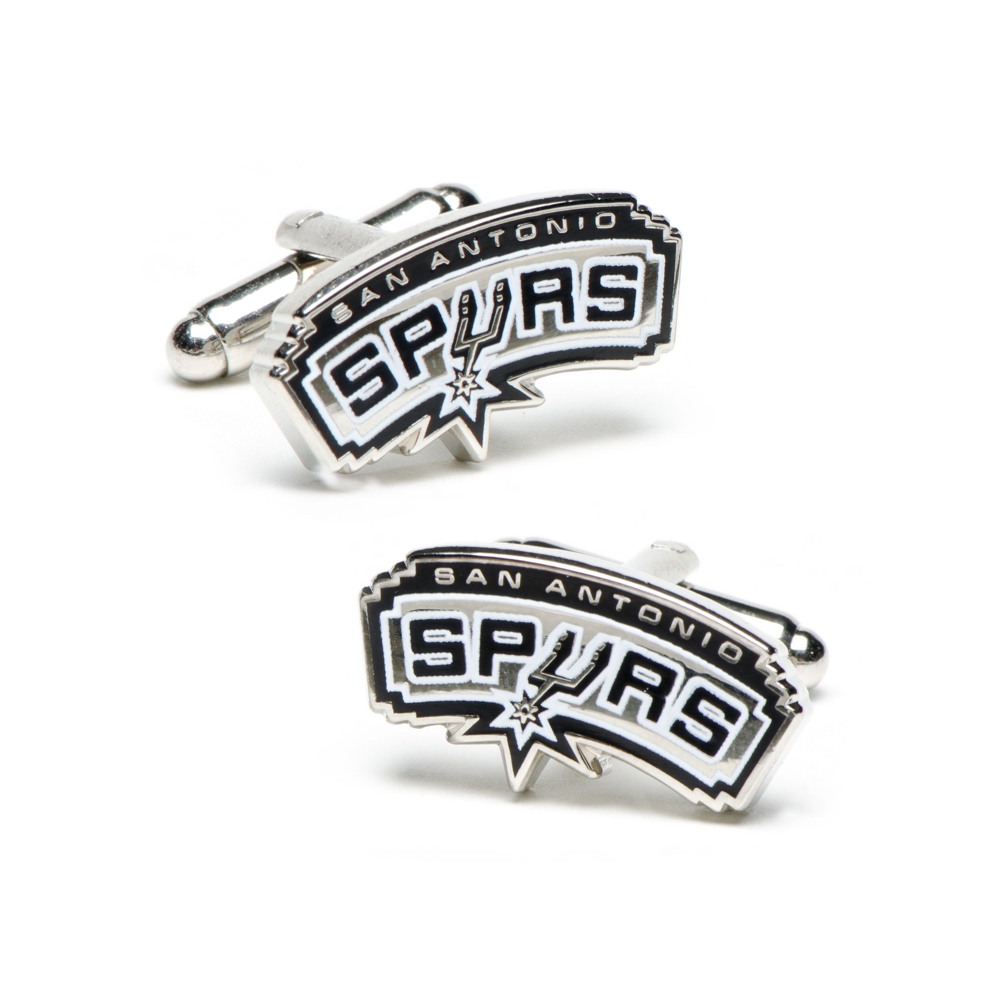 San Antonio Spurs Rhodium-Plated Cuff Links