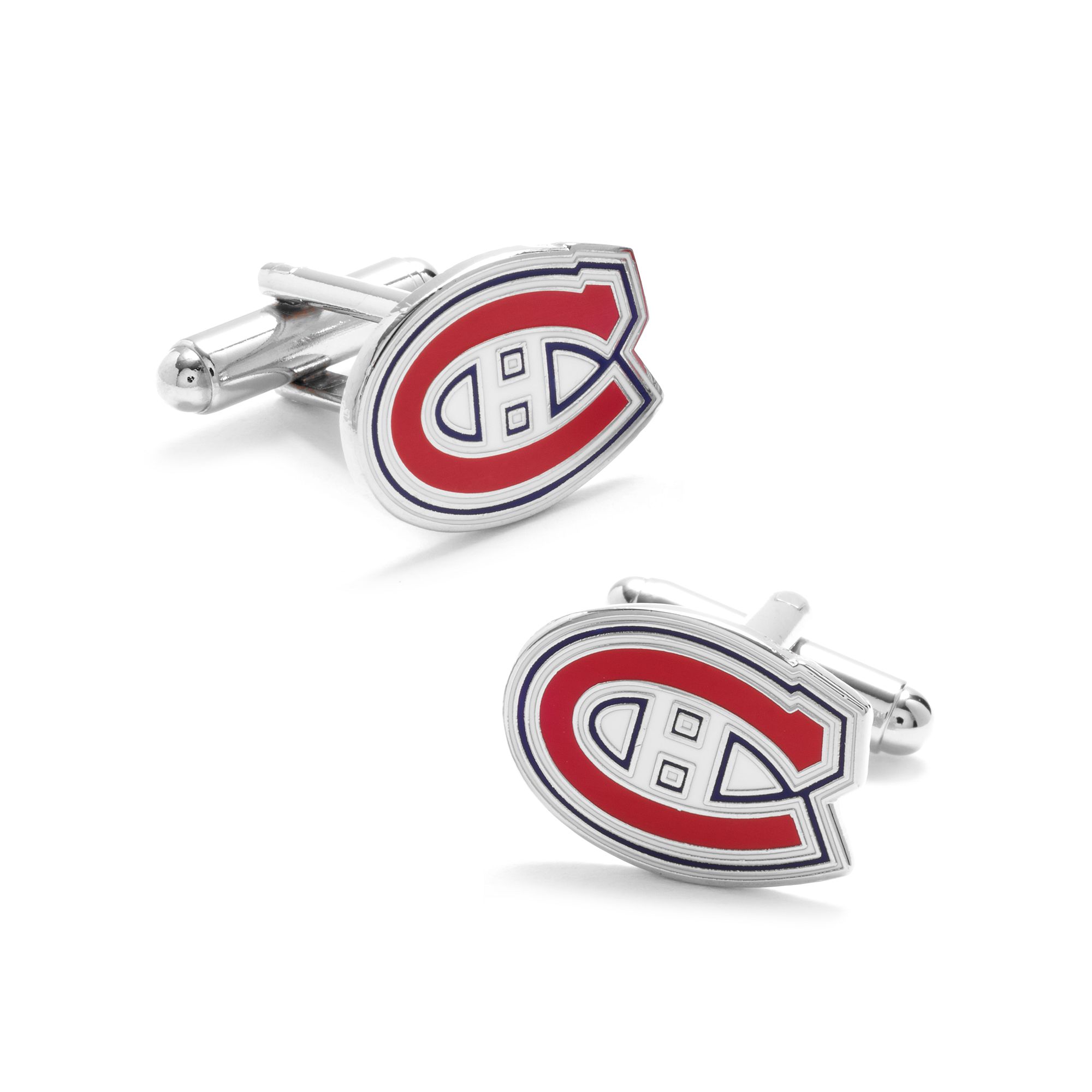 Mens Cuff Links, Inc. Montreal Canadiens Rhodium-Plated Cuff Links, Montre