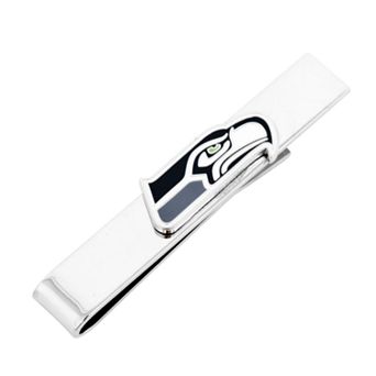 Men's Cuff Links, Inc. Seattle Seahawks Rhodium-Plated Tie Bar