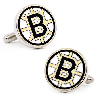 Boston Bruins Rhodium-Plated Cuff Links