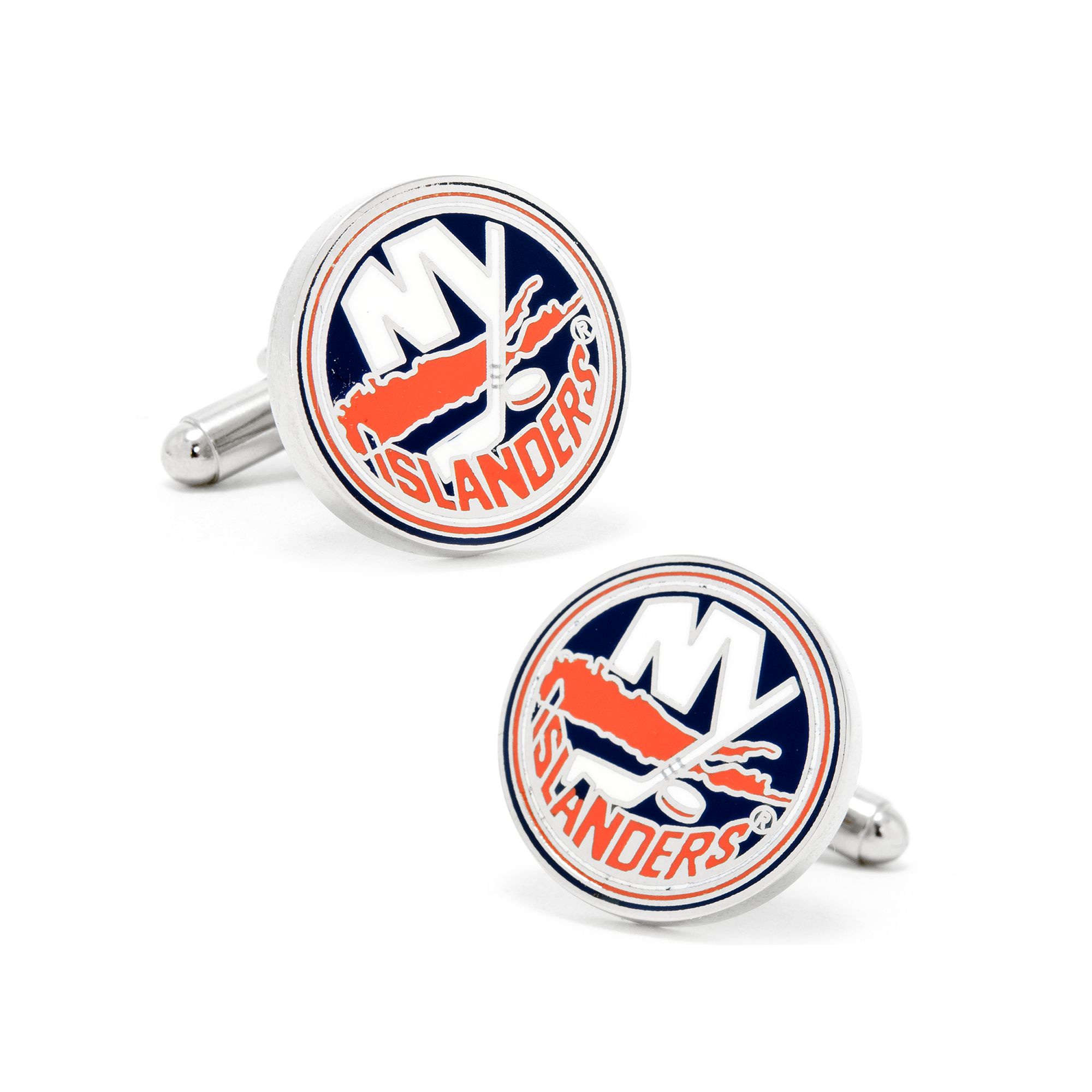 Mens Cuff Links, Inc. New York Islanders Rhodium-Plated Cuff Links