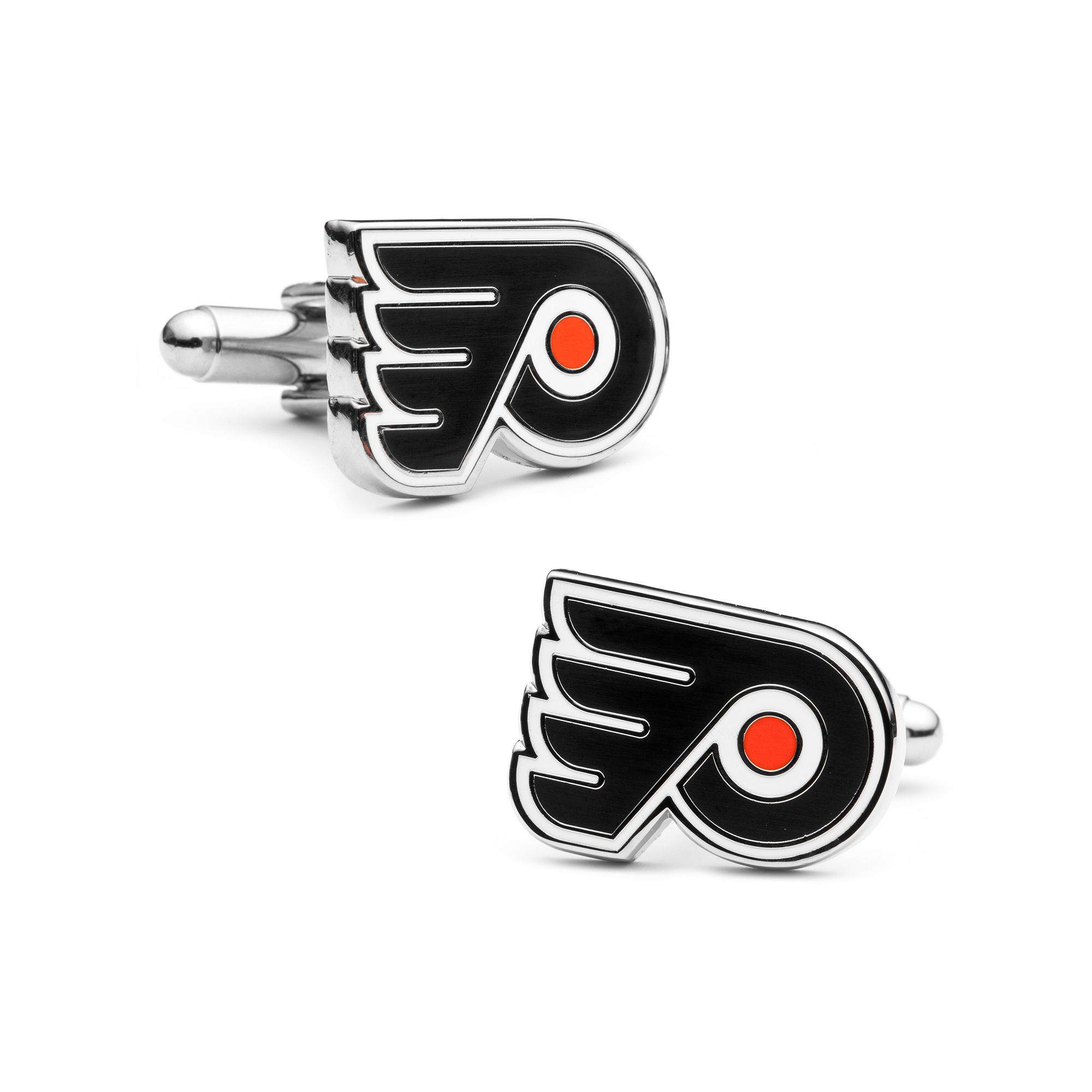 Philadelphia Flyers Rhodium-Plated Cuff Links