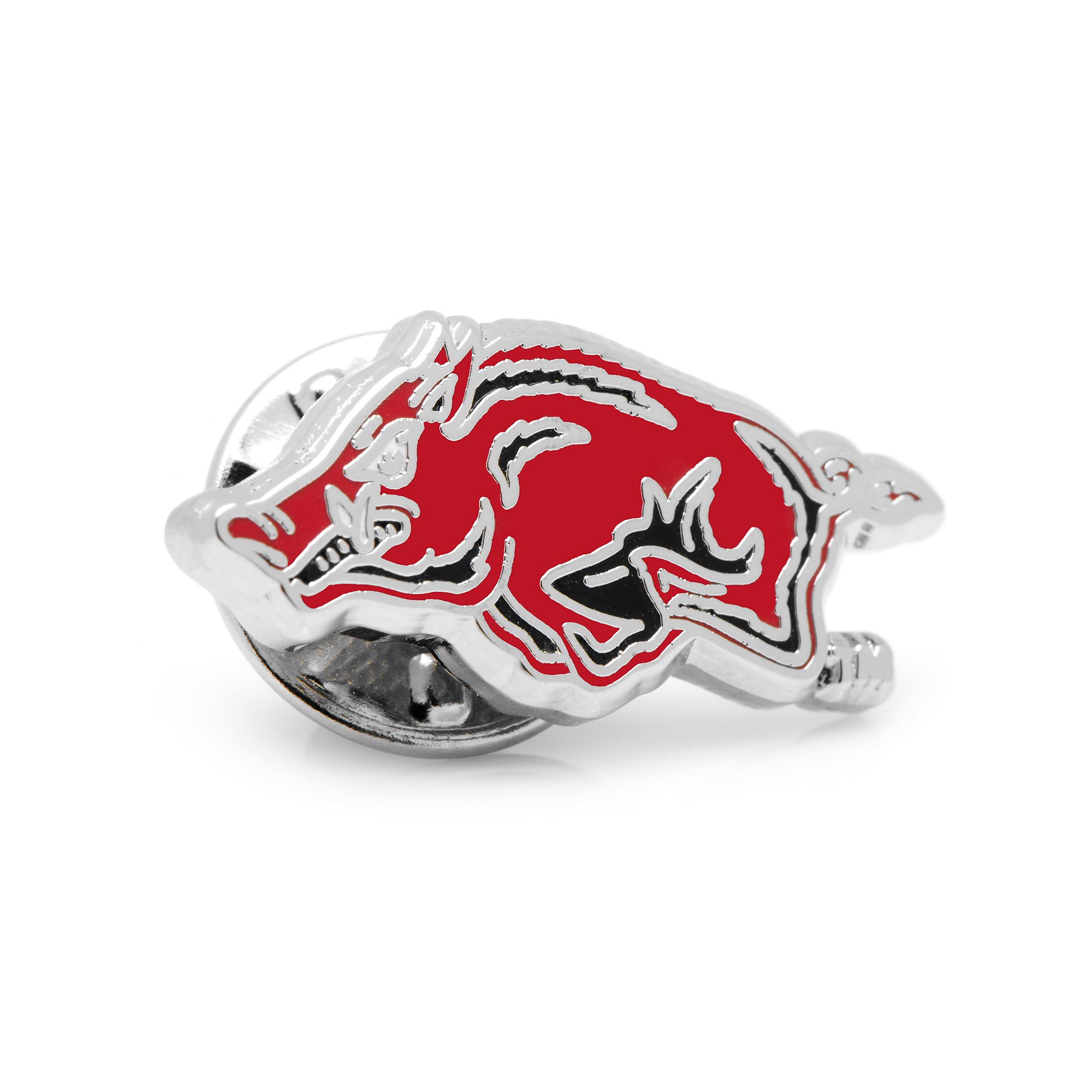 Mens Cuff Links, Inc. Arkansas Razorbacks Rhodium-Plated Lapel Pin