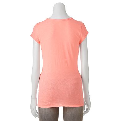 SO Slubbed V-Neck Tee - Juniors
