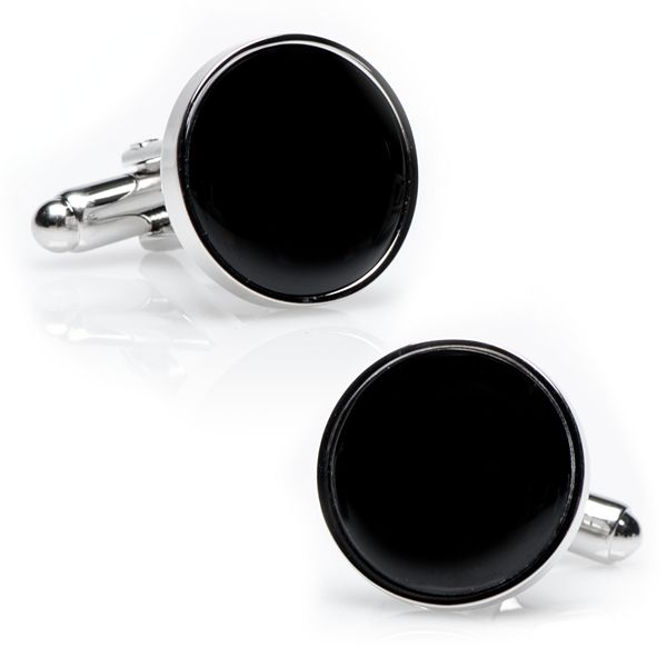 Gold and Onyx Cuff Links