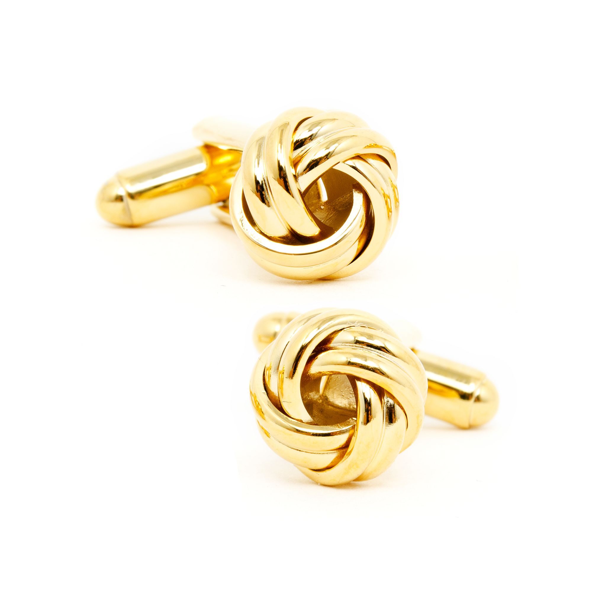 Mens Cuff Links, Inc. Knot Cuff Links, Gold