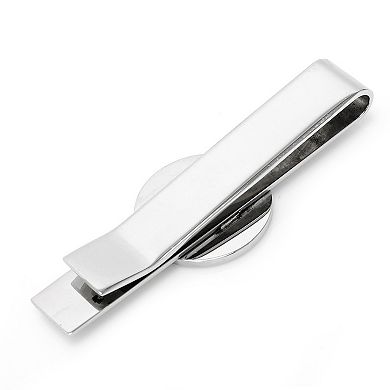 Men's Cuff Links, Inc. Stainless Steel Round Infinity Engravable Tie Bar