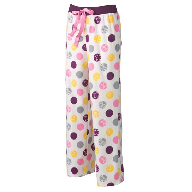 Plush Pyjama Pants - Dots