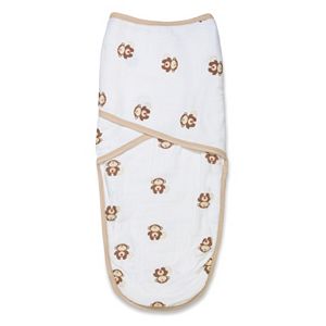 aden + anais Monkey Safari Friends Muslin Easy Swaddle