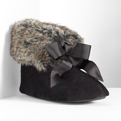 bootie slippers kohls