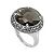 Lavish by TJM Sterling Silver Smoky Quartz Ring - Made with Swarovski ...