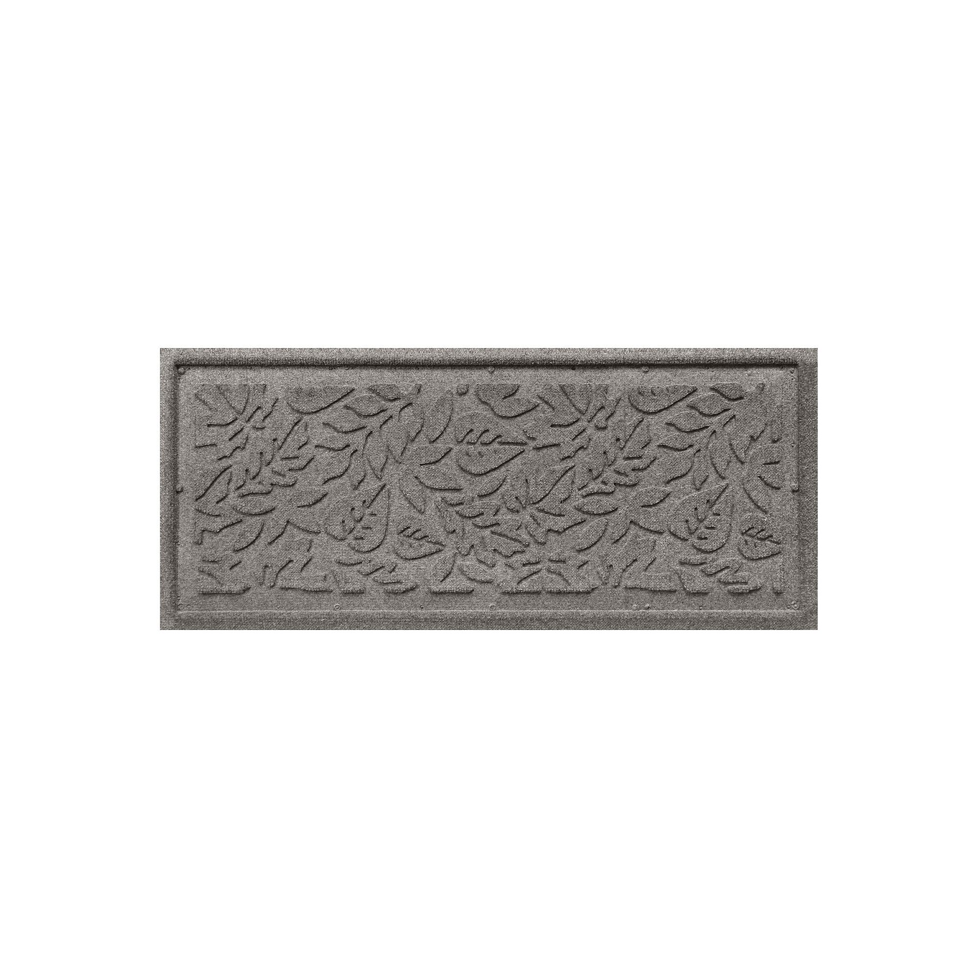 WaterHog Fall Day Indoor Outdoor Boot Tray - 15 x 36, Medium Gray
