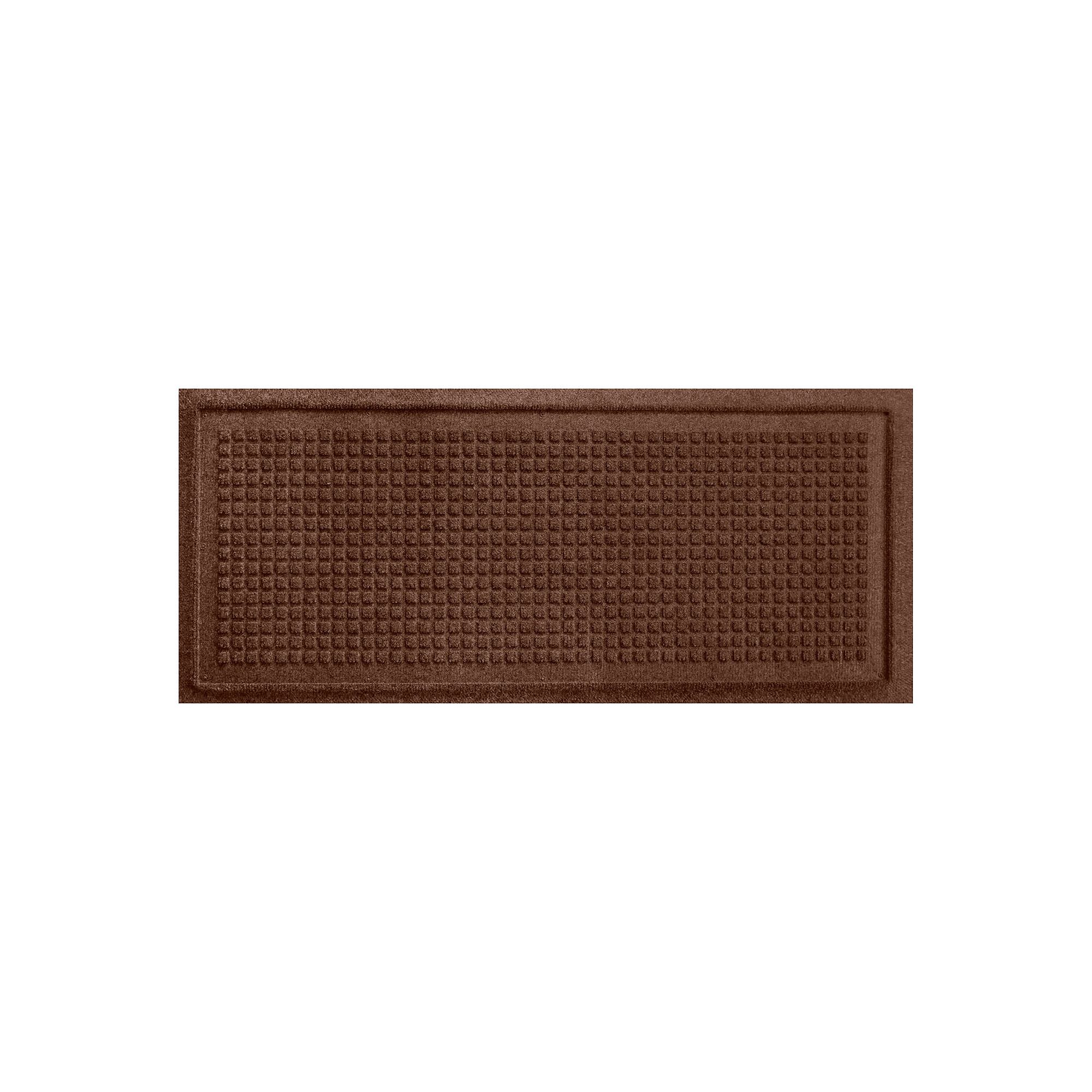 Waterhog Squares Indoor Outdoor Boot Tray - 15 x 36, Dark Brown