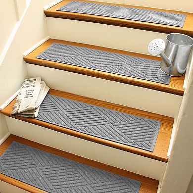 Waterhog Diamonds 8.5" x 30" 4-piece Indoor Outdoor Stair Treads Set