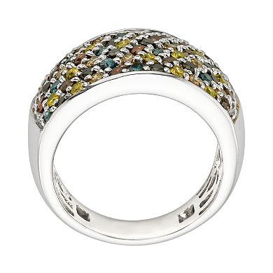 Jewelexcess Sterling Silver 2-ct. T.W. Diamond Ring