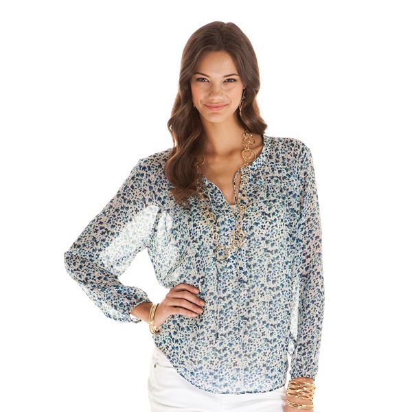 kohls chiffon blouse