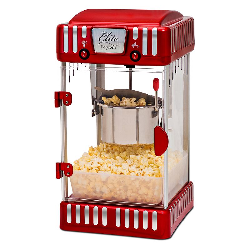 Elite Classic Tabletop 2.5-Ounce Kettle Popcorn Maker in Red