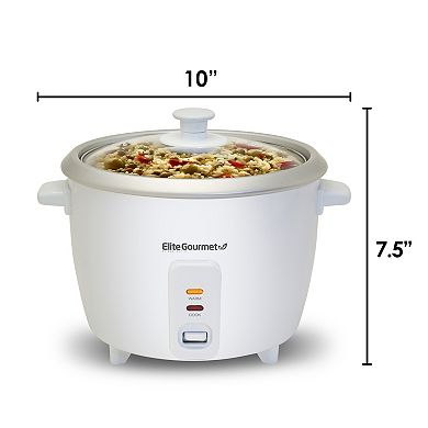 Elite Cuisine 6-Cup Rice Cooker