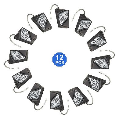 Sinatra 12-pk. Shower Curtain Hooks