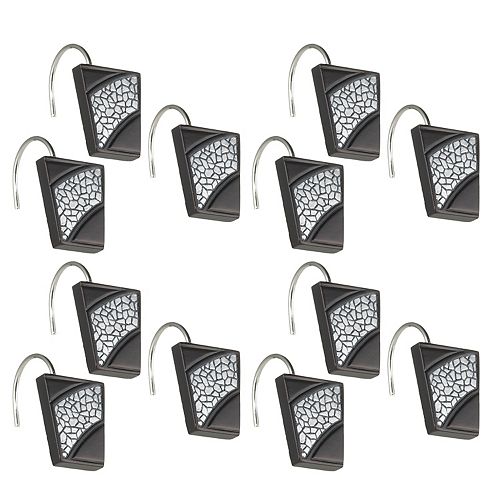 Sinatra 12 Pk Shower Curtain Hooks