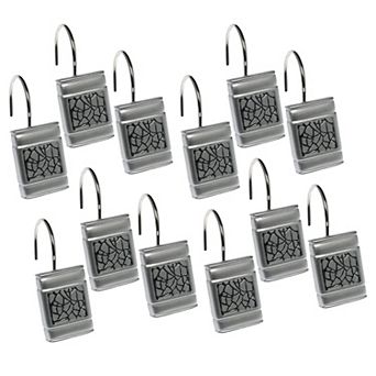 Sinatra 12 pk Shower Curtain Hooks