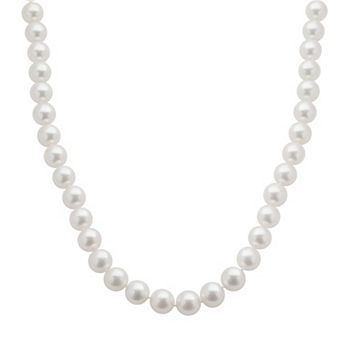 PearLustre by Imperial 18k White Gold AA Akoya Cultured Pearl Necklace - 16 in
