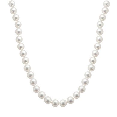 18k White Gold AAA Akoya Cultured Pearl Necklace - 16 in.