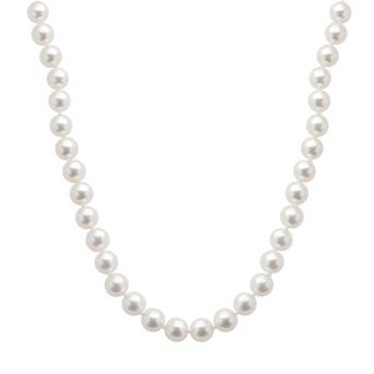 PearLustre by Imperial 18k White Gold AAA Akoya Cultured Pearl Necklace - 18 in