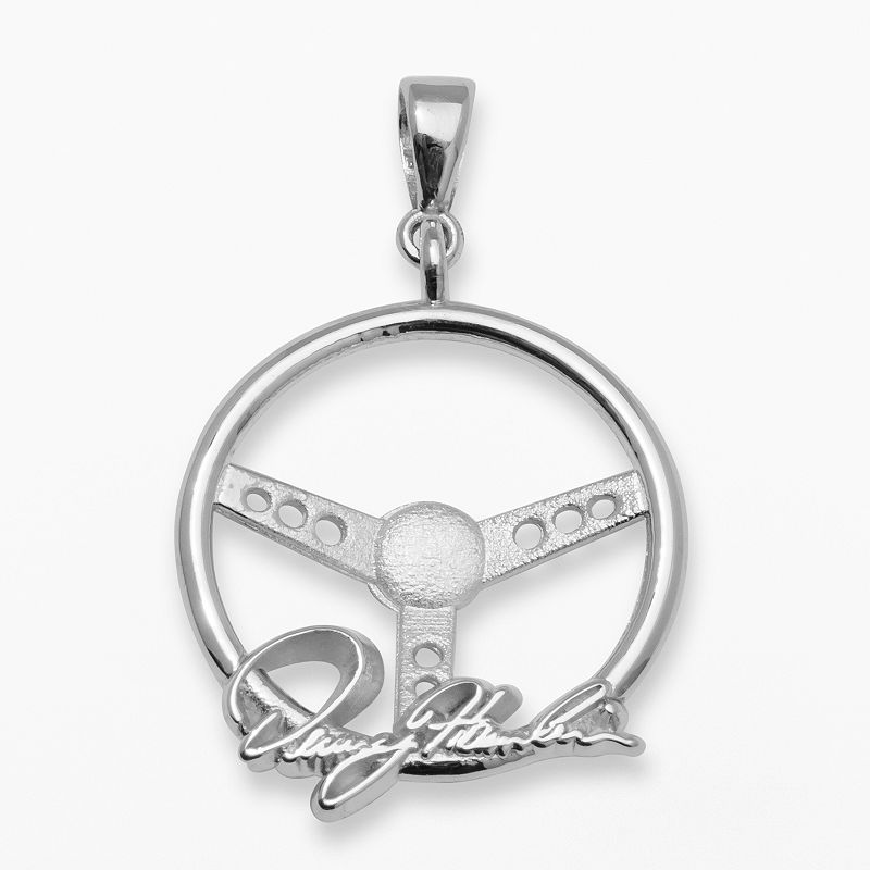 Insignia Collection NASCAR Denny Hamlin Sterling Silver Steering Wheel Pend