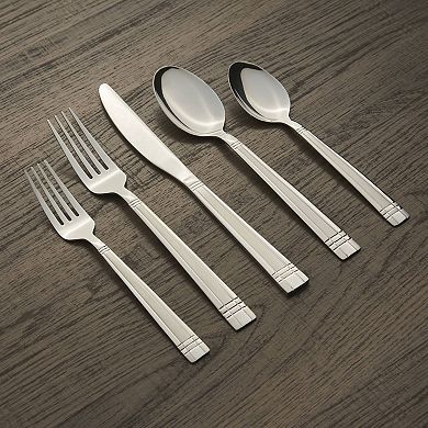 Cambridge Axis Sand 51-pc. Flatware Set