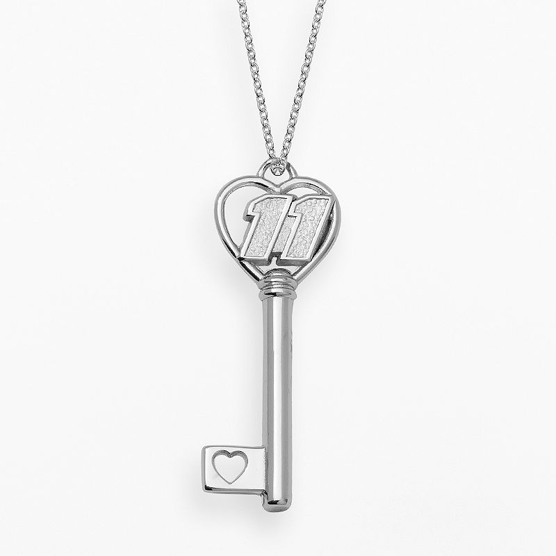 Insignia Collection NASCAR Denny Hamlin Sterling Silver 11 Heart Key P