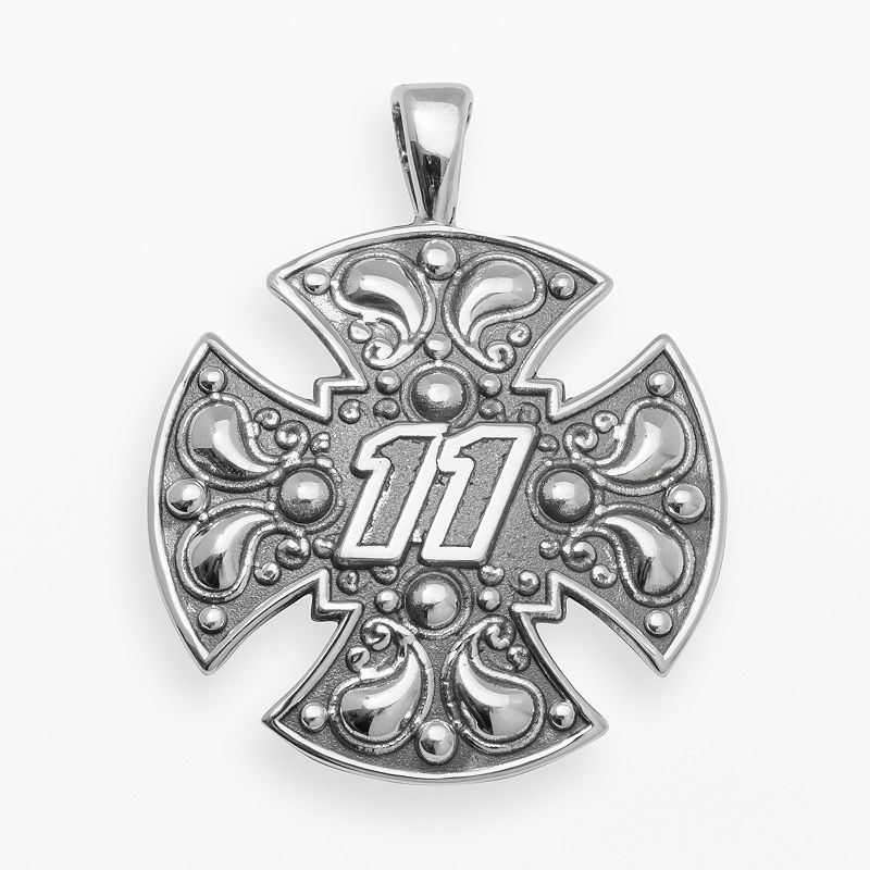 Insignia Collection NASCAR Denny Hamlin Sterling Silver 11 Maltese Cro