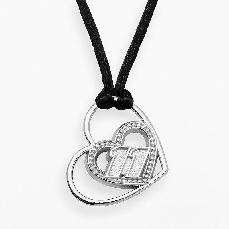 Insignia Collection NASCAR Denny Hamlin Sterling Silver 11 Heart Penda