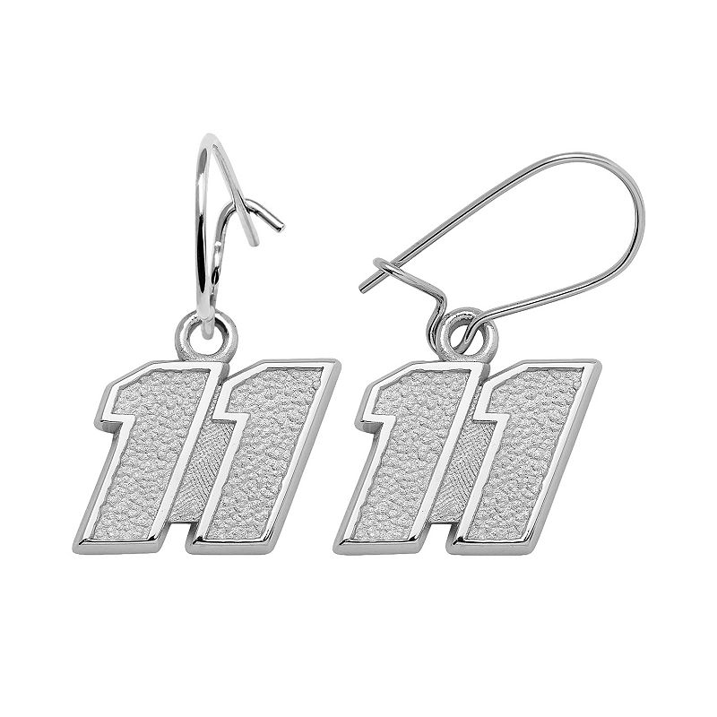 Insignia Collection NASCAR Denny Hamlin Sterling Silver 11 Drop Earrin