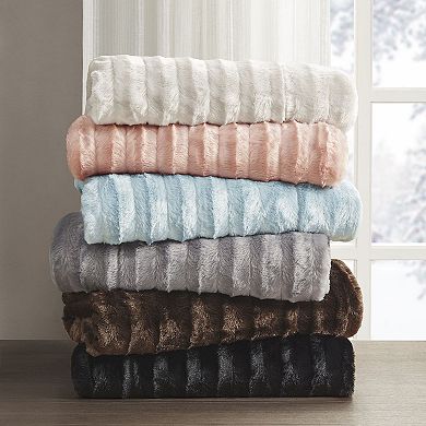 Madison Park Duke Faux-Fur Throw