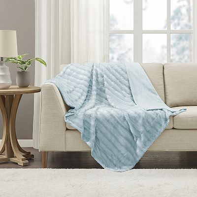 Madison Park Duke Faux-Fur Throw Blanket