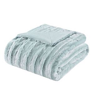 Madison Park Duke Faux-Fur Throw Blanket
