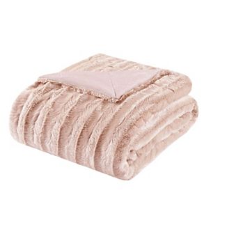 Madison Park Duke Faux-Fur Throw Blanket