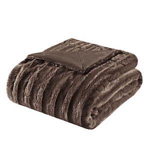 Madison Park Duke Faux-Fur Throw Blanket