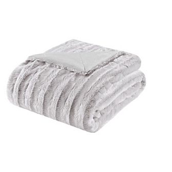 Madison Park Duke Faux-Fur Throw Blanket