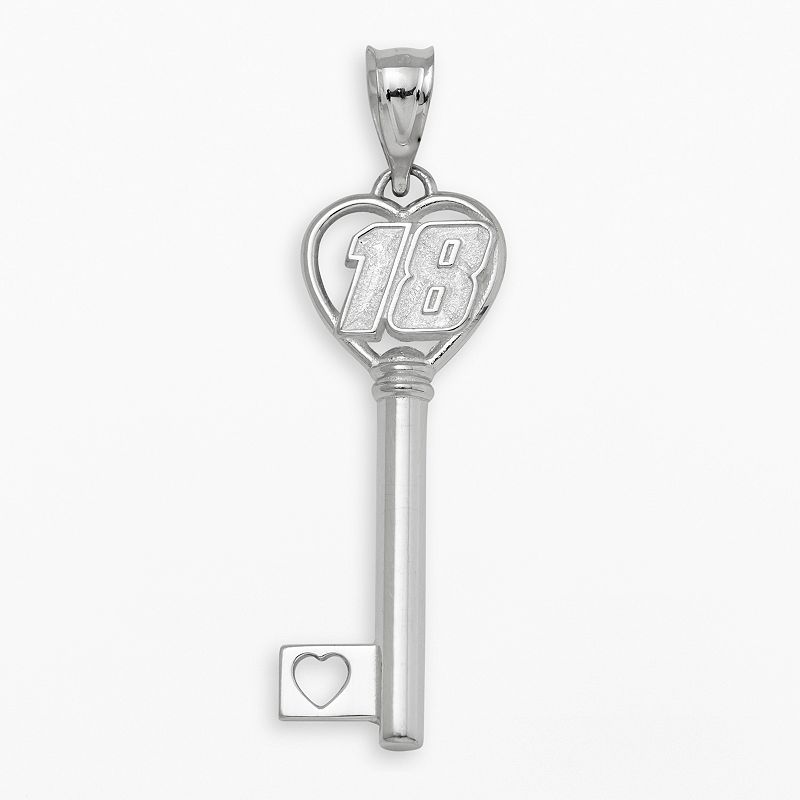 Insignia Collection NASCAR Kyle Busch Sterling Silver 18 Heart Key Pen