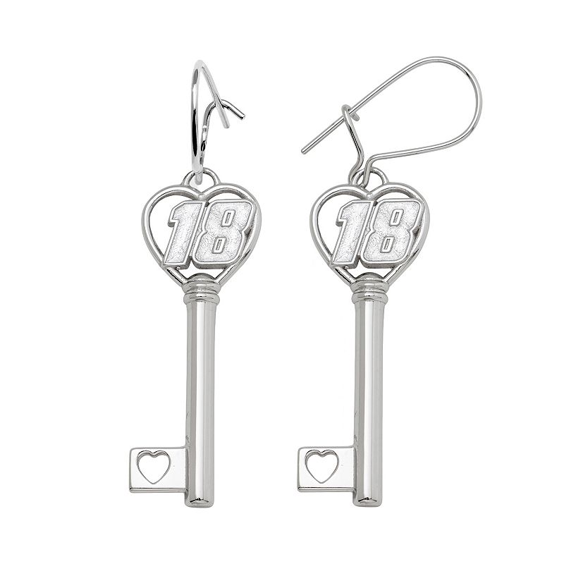 Insignia Collection NASCAR Kyle Busch Sterling Silver 18 Heart Key Dro