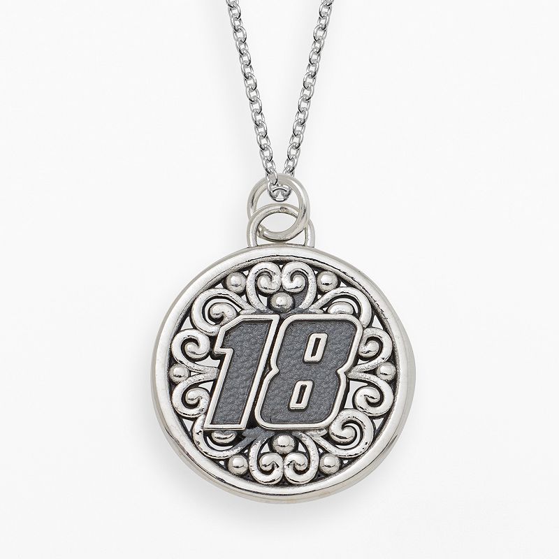 Insignia Collection NASCAR Kyle Busch Sterling Silver 18 Pendant, Men