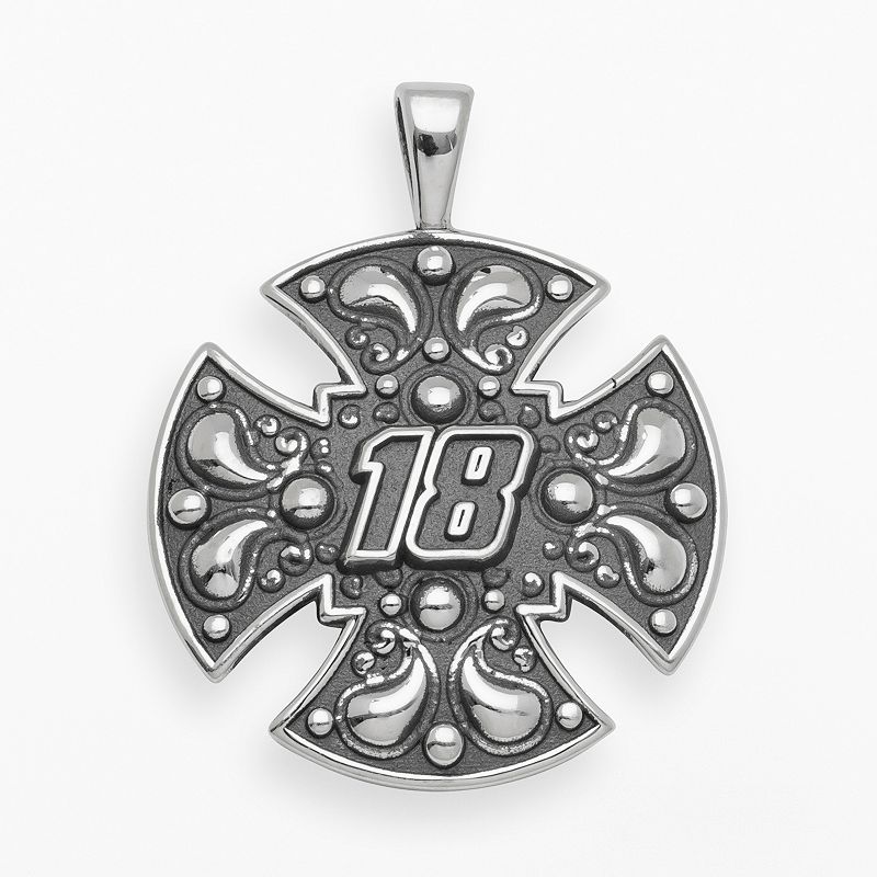 Insignia Collection NASCAR Kyle Busch Sterling Silver 18 Maltese Cross - 94600511 - Jewelry Featuring a Bali-inspired Maltese cross design, th sku 94600511