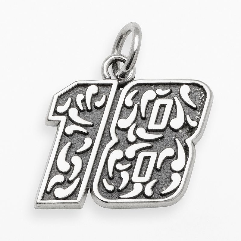 Insignia Collection NASCAR Kyle Busch Sterling Silver 18 Pendant, Men