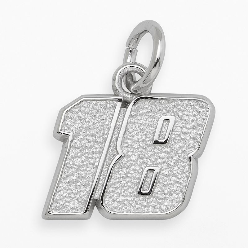 Insignia Collection NASCAR Kyle Busch Sterling Silver 18 Pendant, Men