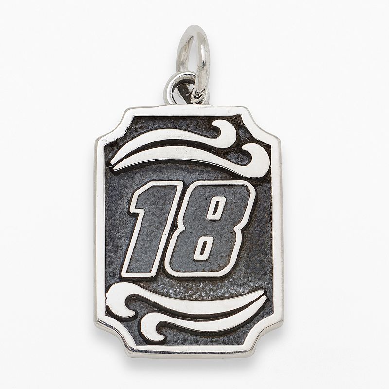 Insignia Collection NASCAR Kyle Busch Sterling Silver 18 Pendant, Men