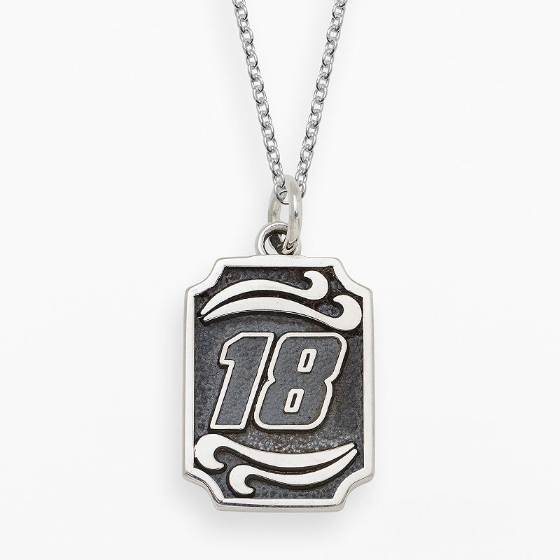 Insignia Collection NASCAR Kyle Busch Sterling Silver 18 Pendant, Men