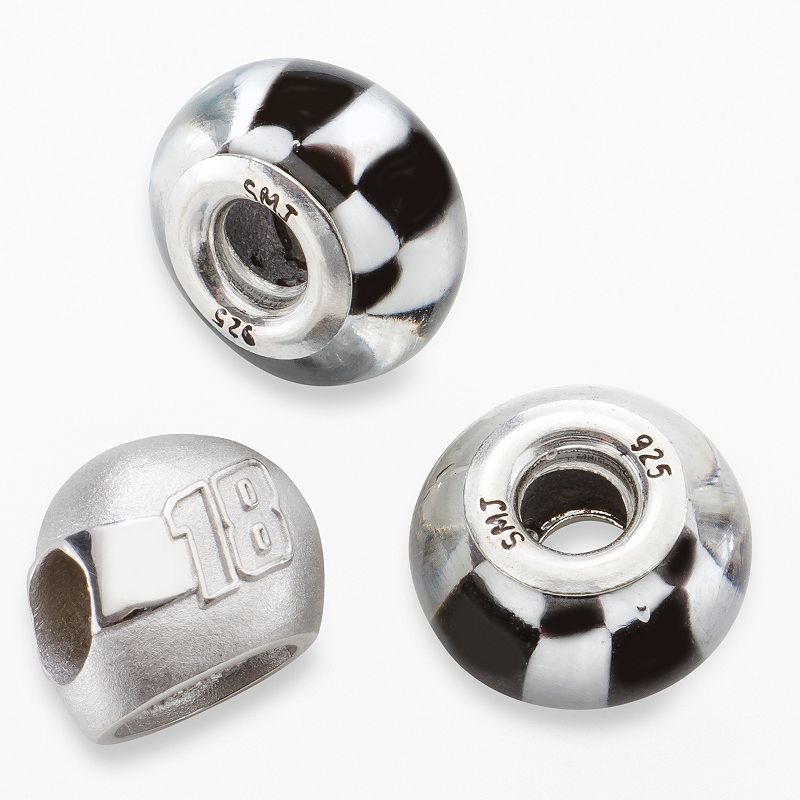 Insignia Collection NASCAR Kyle Busch Sterling Silver 18 Helmet & Chec - 94600879 - Jewelry Two checkered flag beads and a 18 helmet bead make sku 94600879