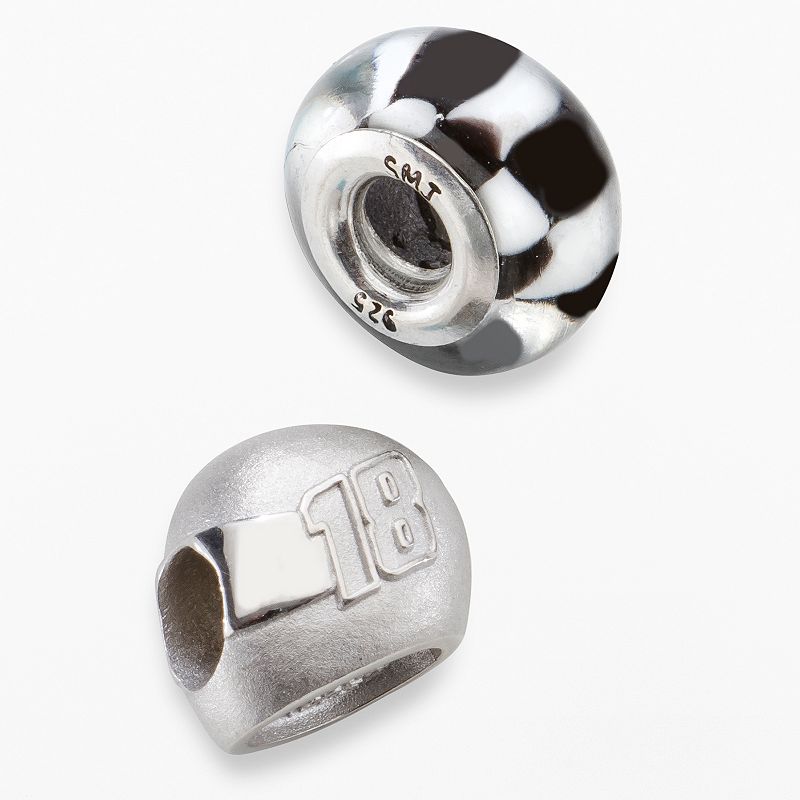 Insignia Collection NASCAR Kyle Busch Sterling Silver 18 Helmet & Chec